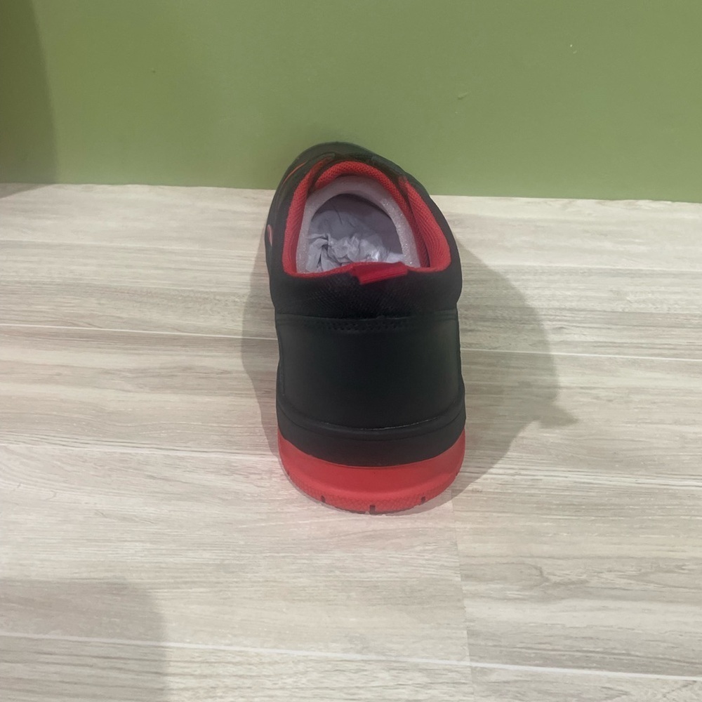 Barabas shoes Men's Black and Red Sneakers Casual - Picture 4 of 5